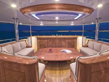 150' Excellence yacht deck