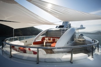 196' Excellence V yacht bow seating